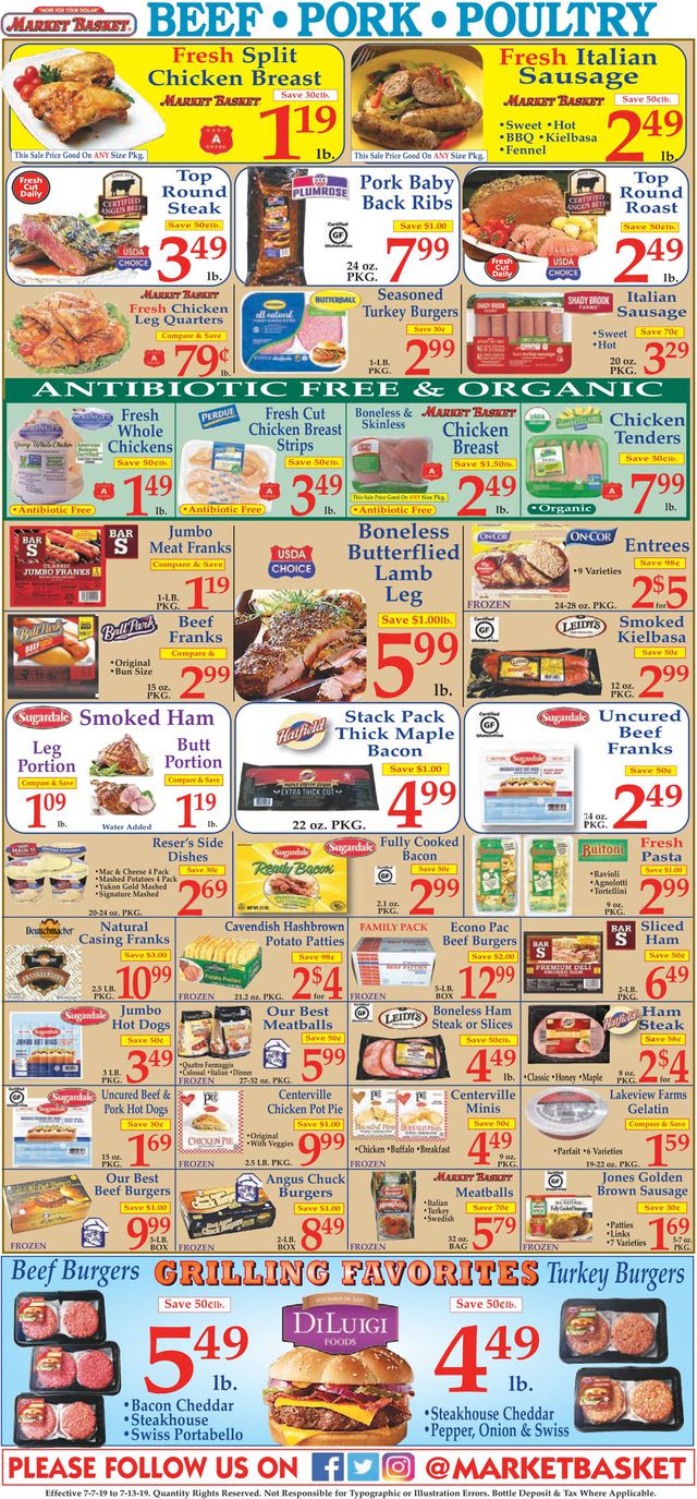 Market Basket Ad from 07/07/2019