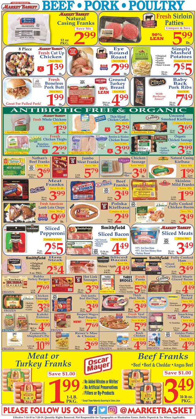 Market Basket Ad from 07/14/2019
