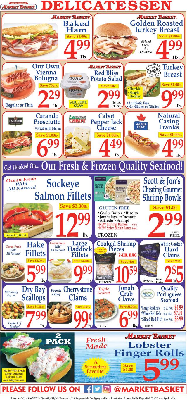 Market Basket Ad from 07/21/2019