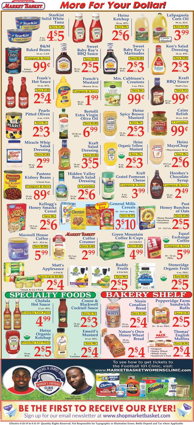 Market Basket Ad from 08/24/2019