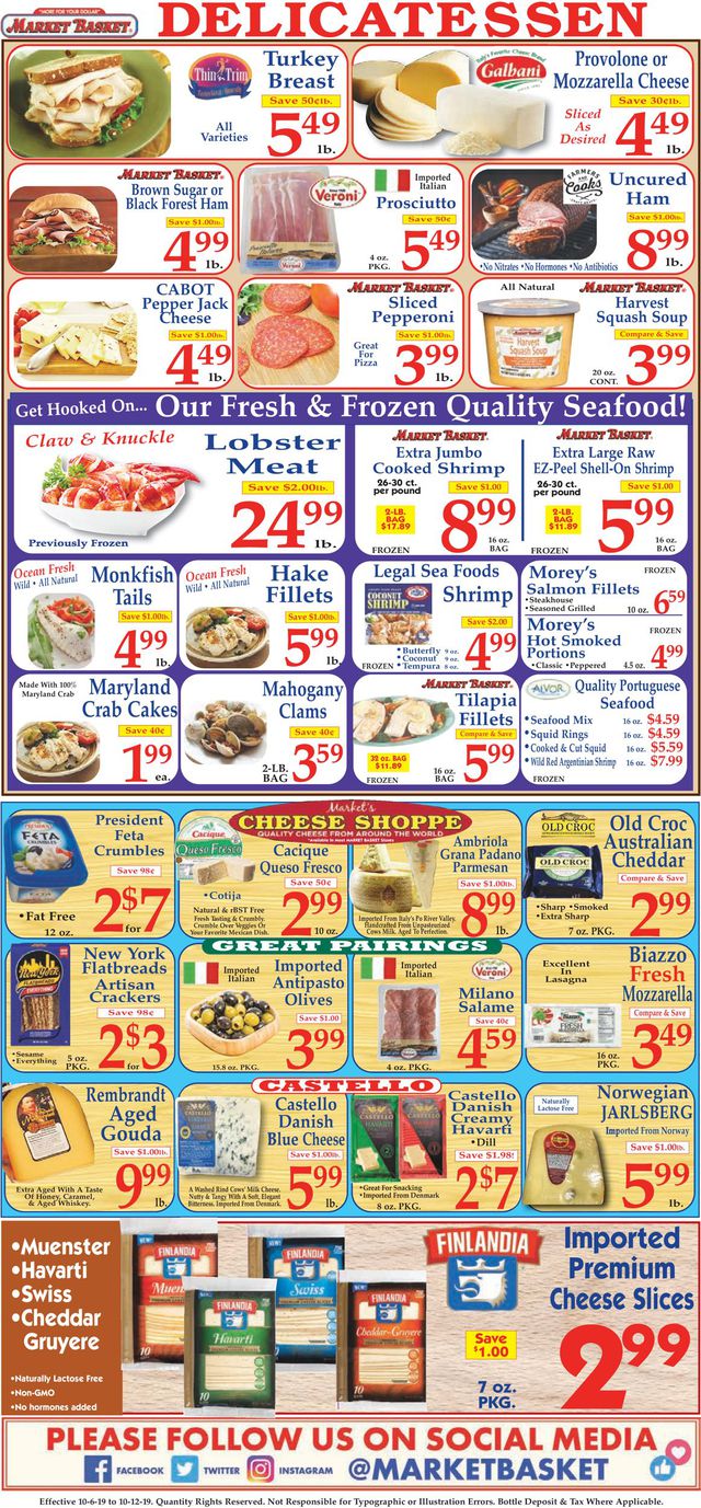 Market Basket Ad from 10/06/2019