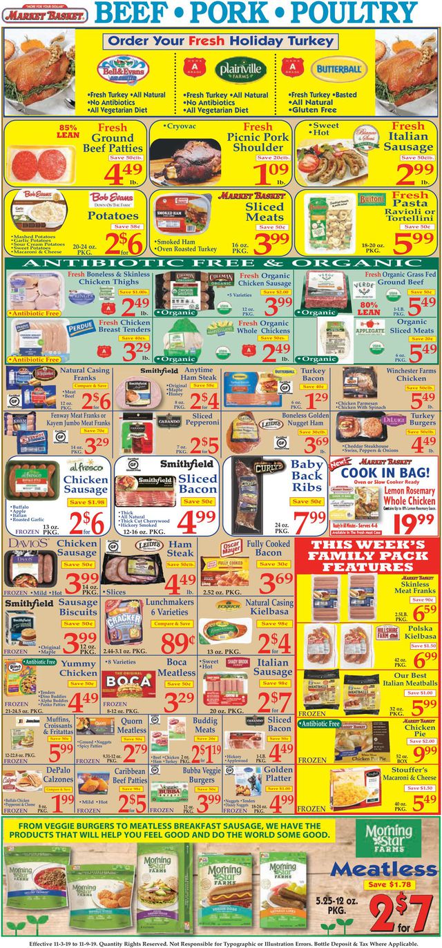 Market Basket Ad from 11/03/2019