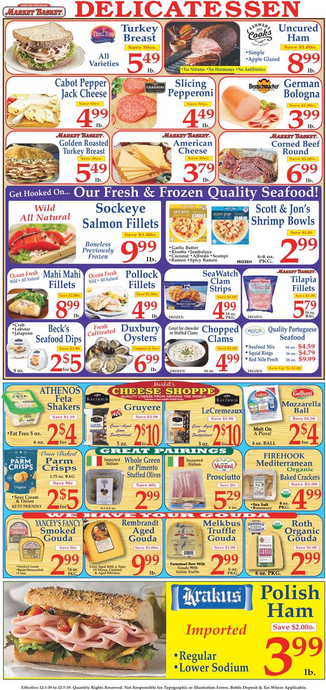 Market Basket Ad from 12/01/2019