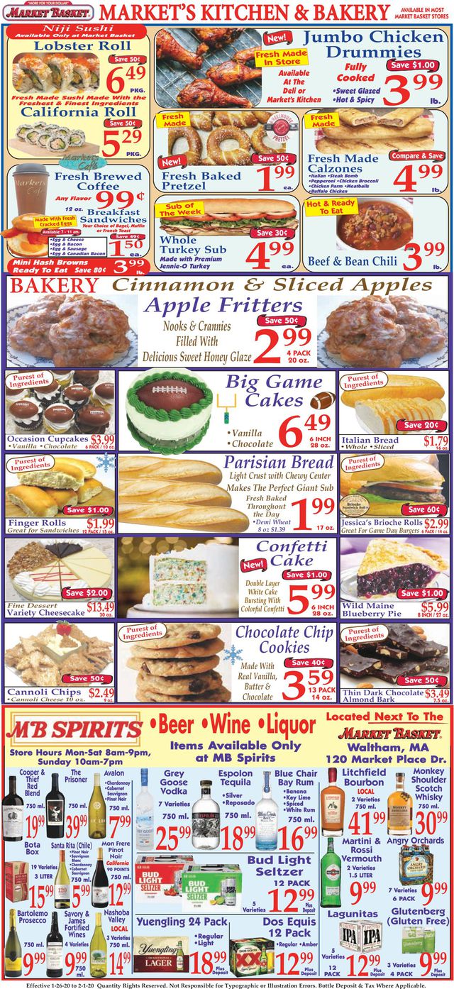 Market Basket Ad from 01/26/2020