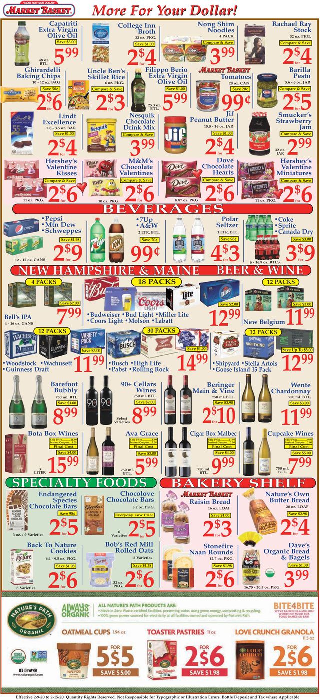 Market Basket Ad from 02/09/2020