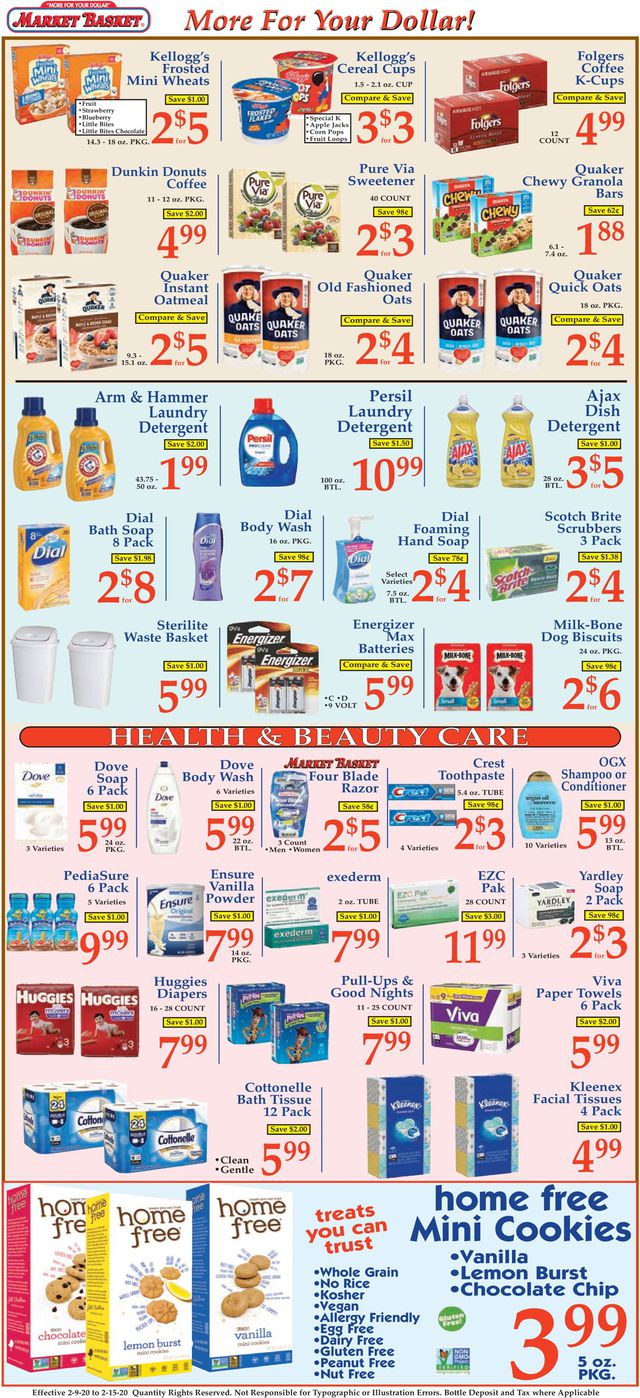 Market Basket Ad from 02/09/2020