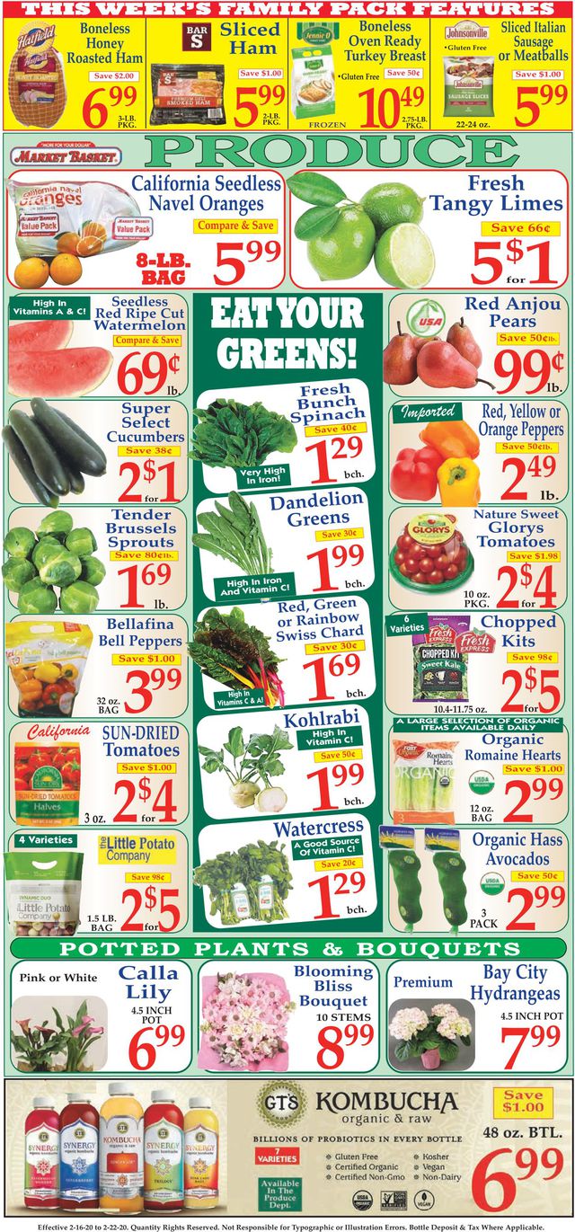Market Basket Ad from 02/16/2020