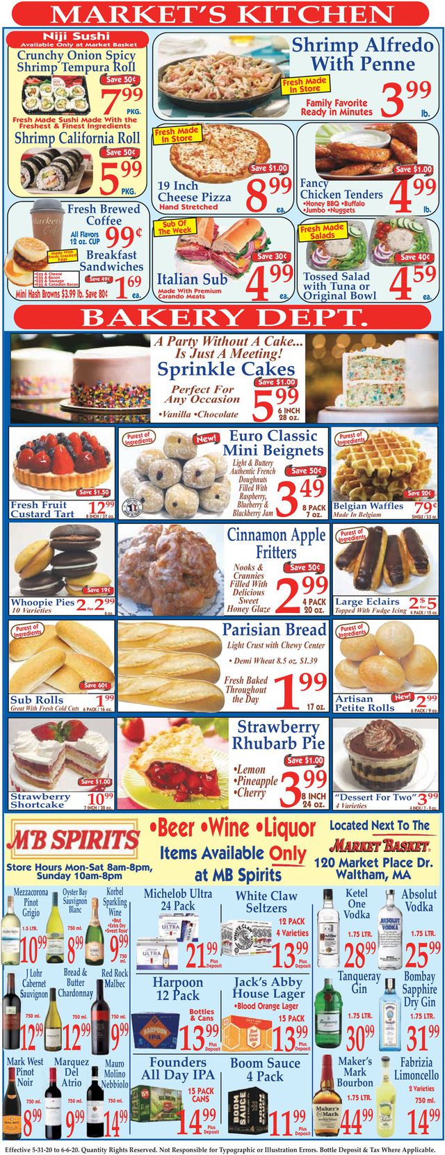 Market Basket Ad from 05/31/2020