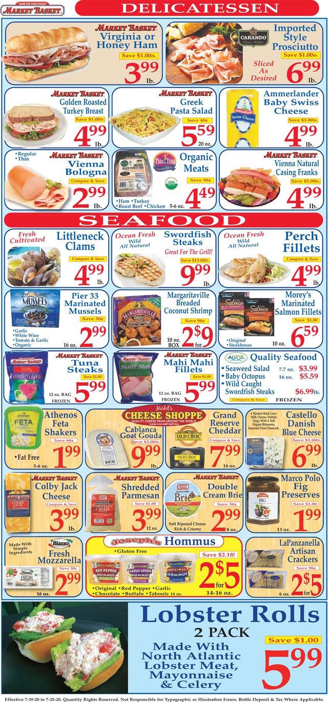 Market Basket Ad from 07/19/2020