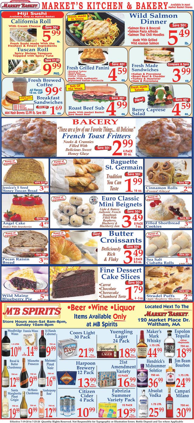 Market Basket Ad from 07/19/2020