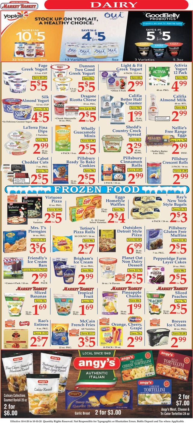 Market Basket Ad from 10/04/2020