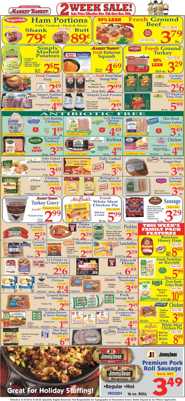 Market Basket Ad from 11/15/2020