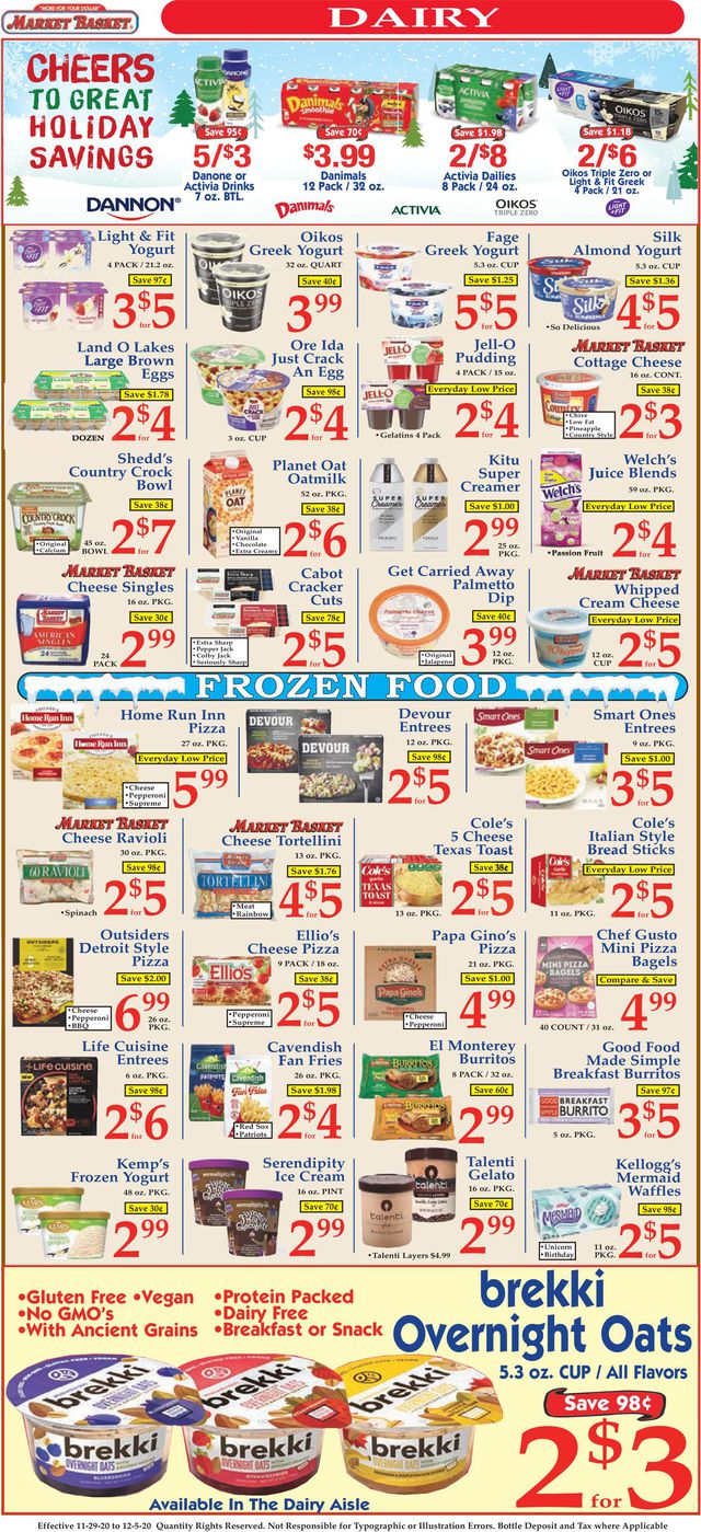 Market Basket Ad from 11/29/2020