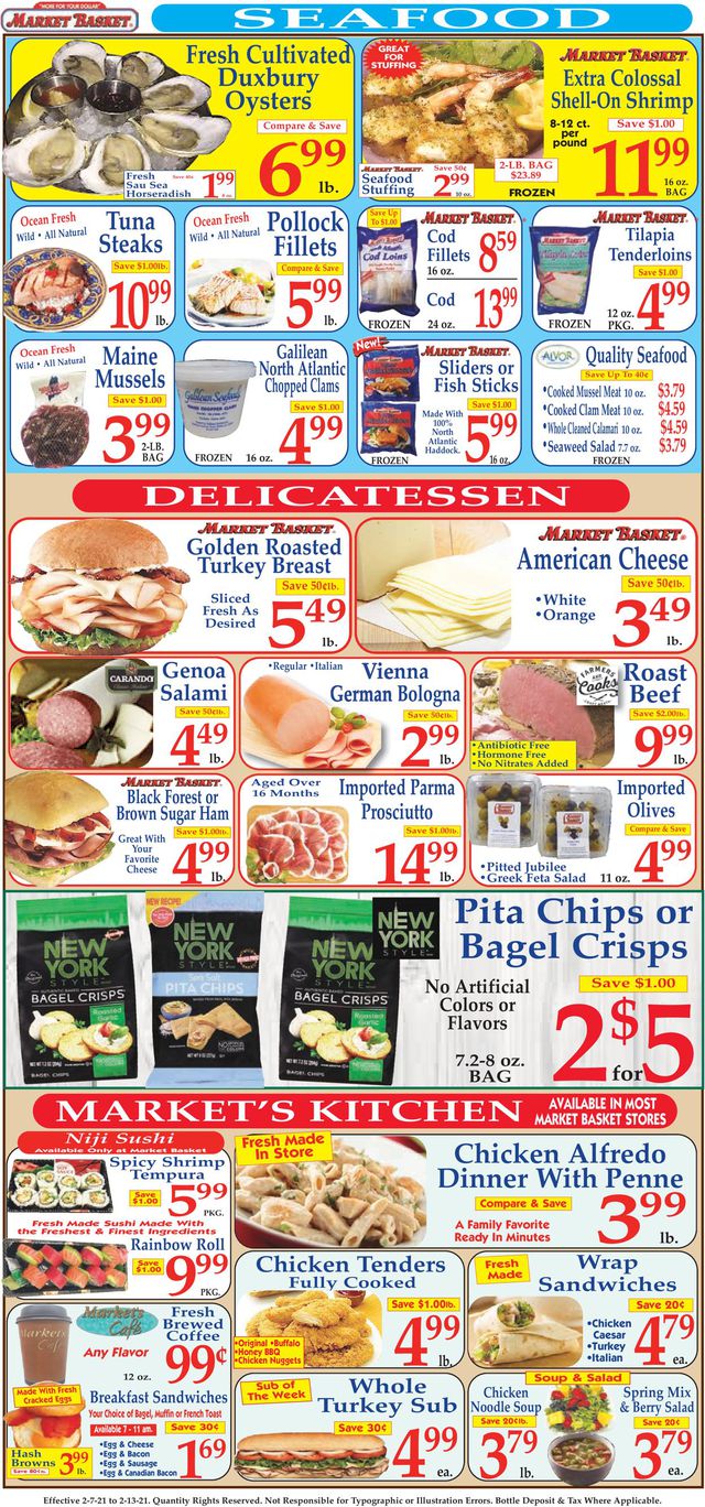 Market Basket Ad from 02/07/2021