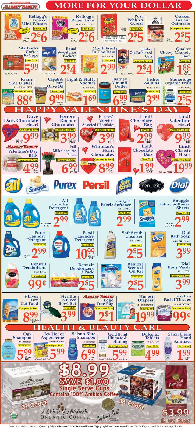 Market Basket Ad from 02/07/2021
