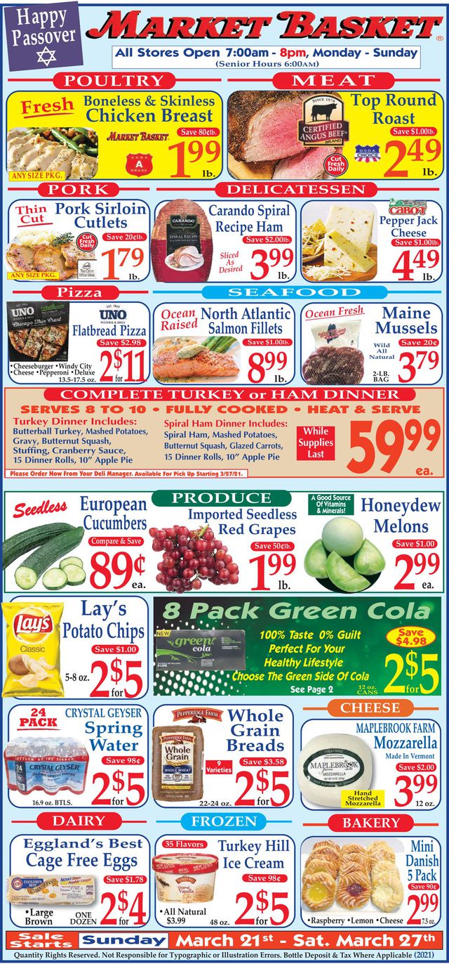 Market Basket Ad from 03/21/2021