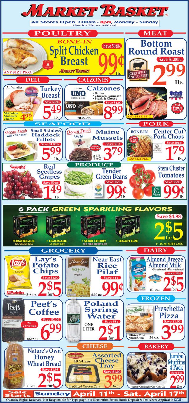 Market Basket Ad from 04/11/2021
