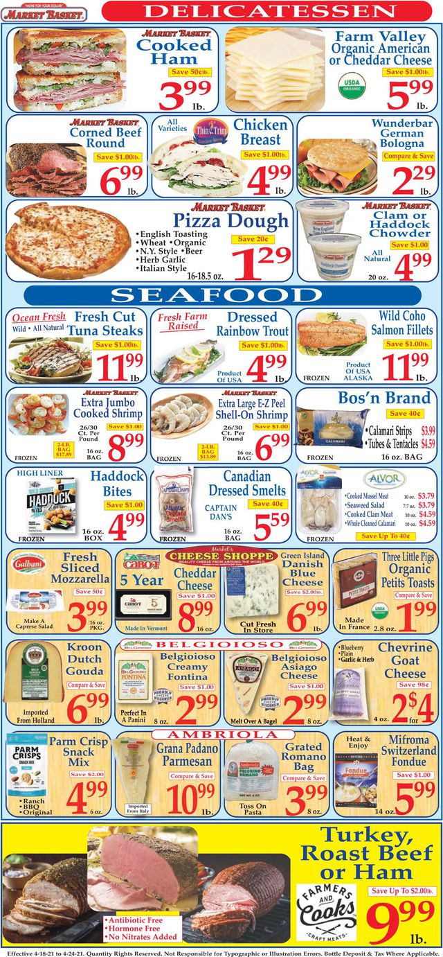 Market Basket Ad from 04/18/2021