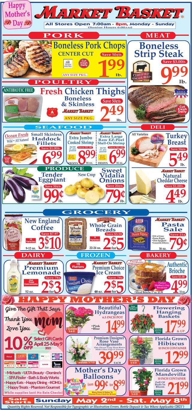 Market Basket Ad from 05/02/2021