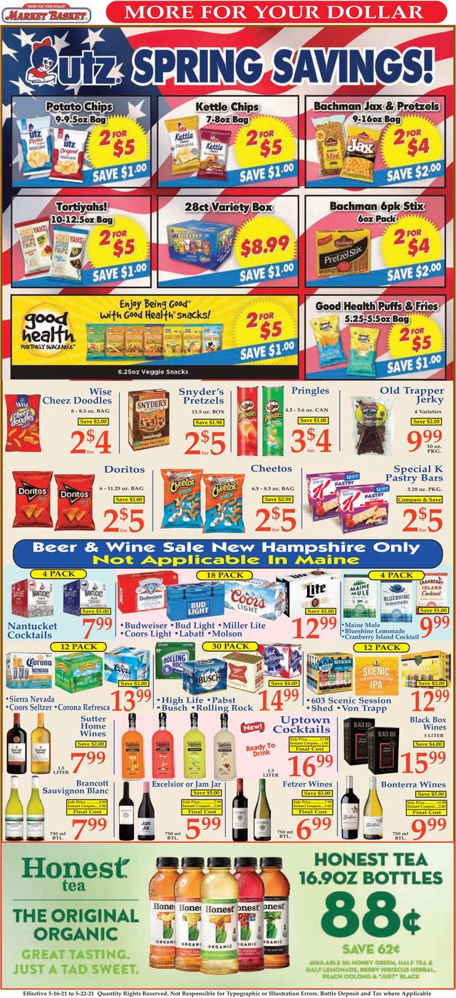 Market Basket Ad from 05/16/2021
