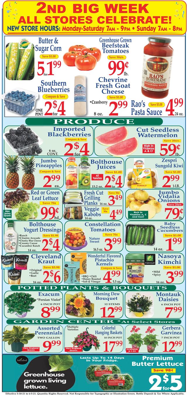 Market Basket Ad from 05/30/2021