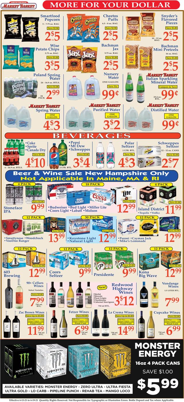 Market Basket Ad from 06/13/2021