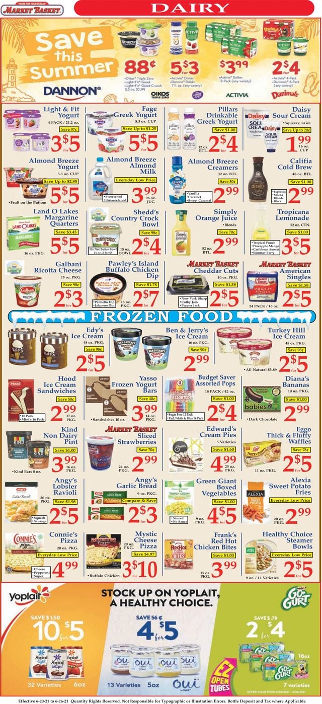 Market Basket Ad from 06/20/2021
