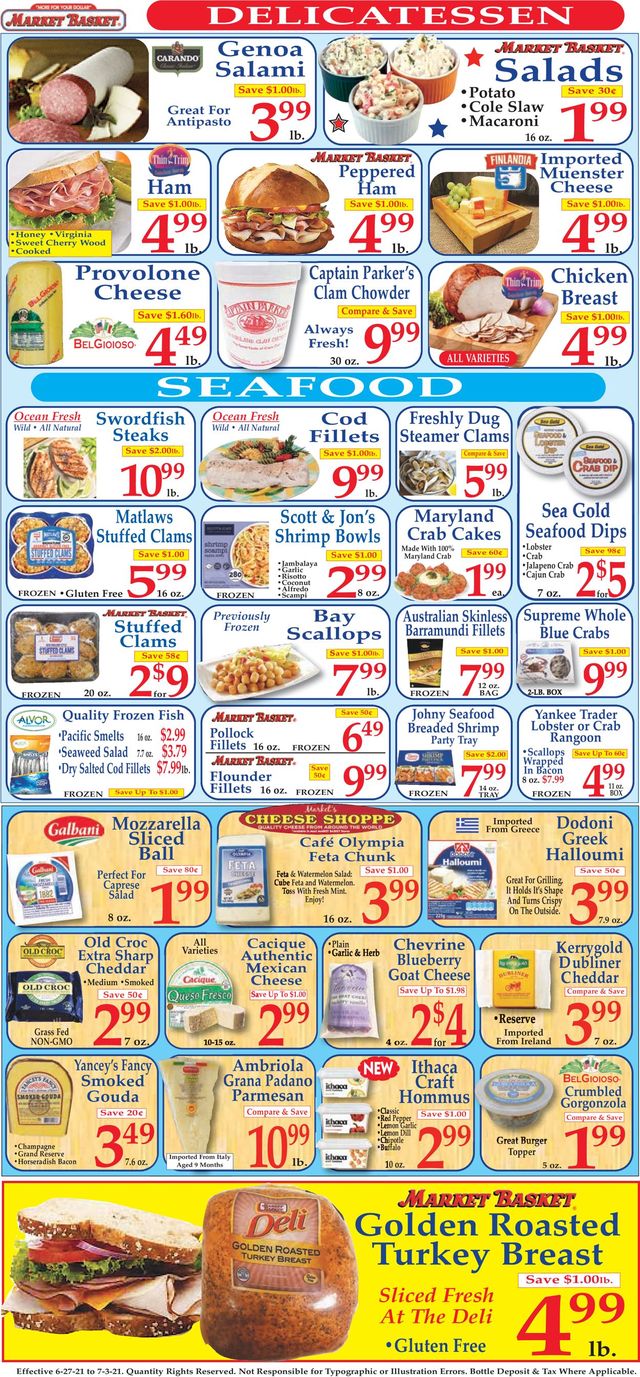 Market Basket Ad from 06/27/2021
