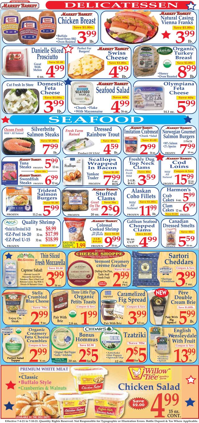 Market Basket Ad from 07/04/2021