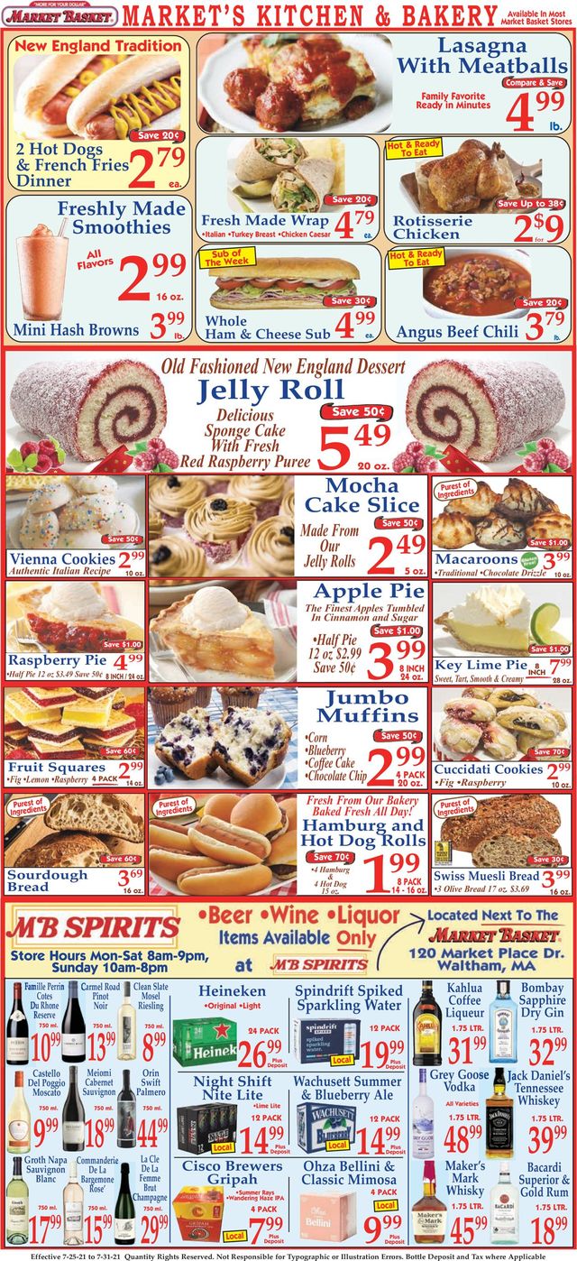Market Basket Ad from 07/25/2021
