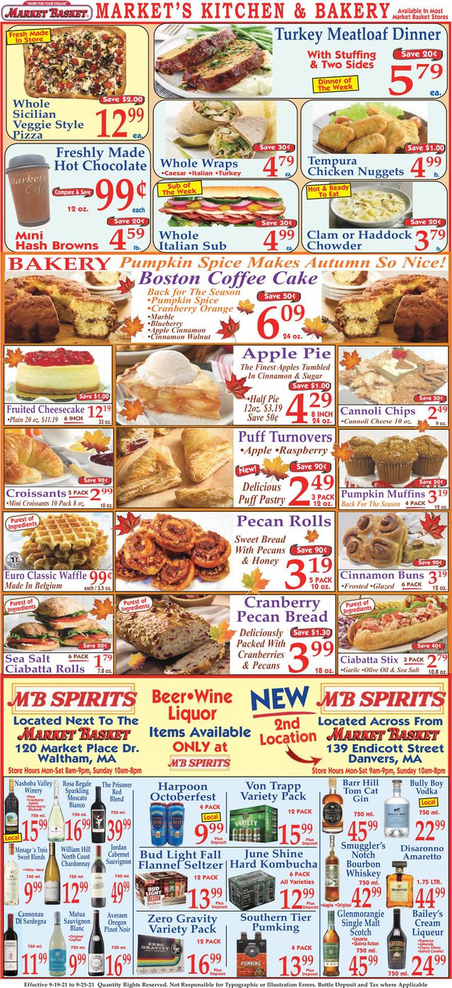 Market Basket Ad from 09/19/2021