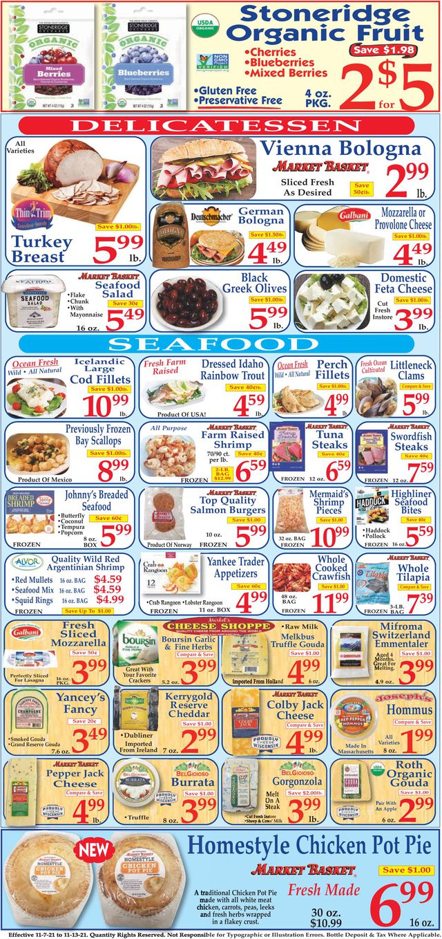 Market Basket Ad from 11/07/2021