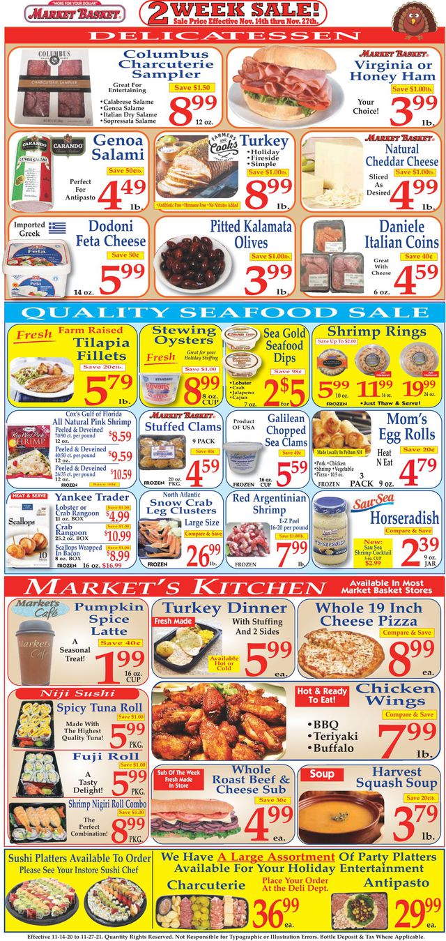 Market Basket Ad from 11/14/2021