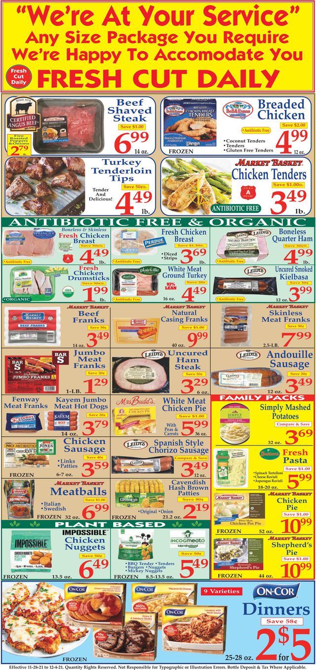 Market Basket Ad from 11/28/2021