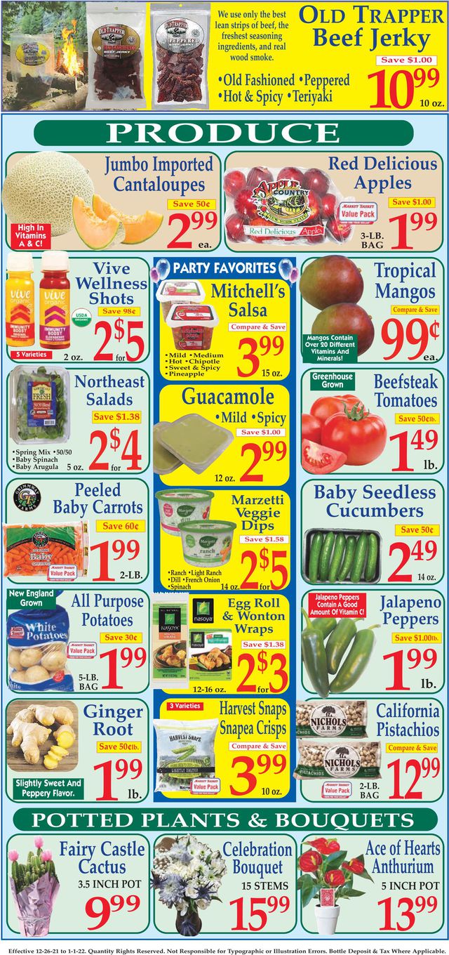 Market Basket Ad from 12/26/2021