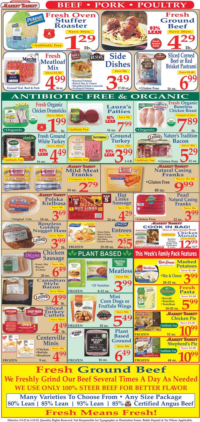 Market Basket Ad from 01/09/2022