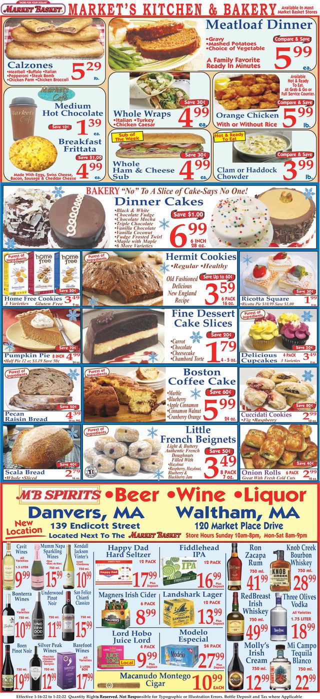 Market Basket Ad from 01/16/2022