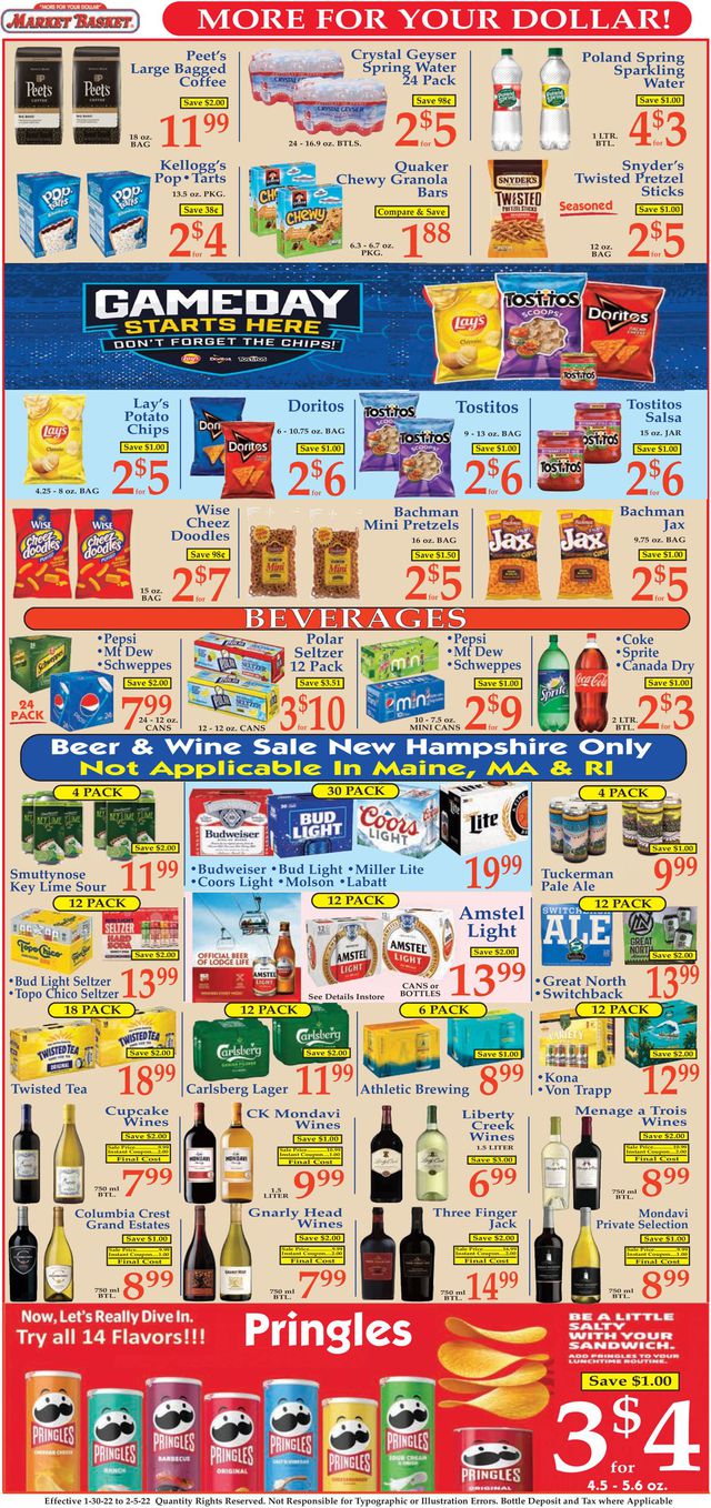 Market Basket Ad from 01/30/2022