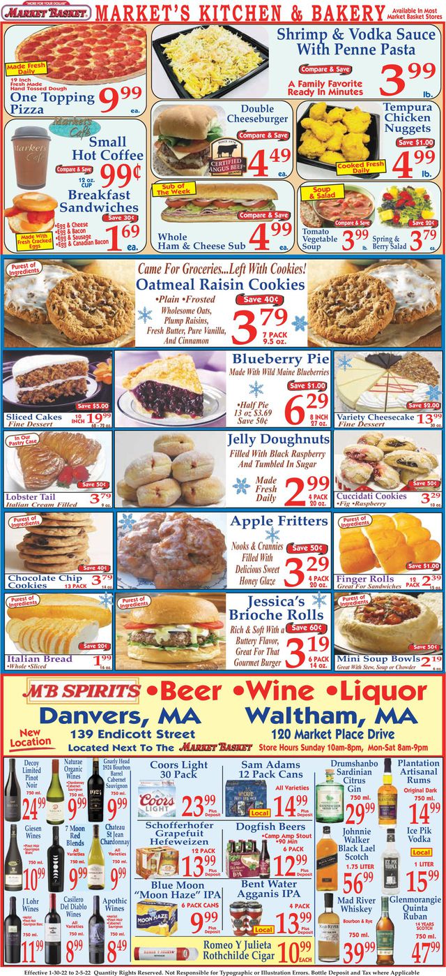 Market Basket Ad from 01/30/2022
