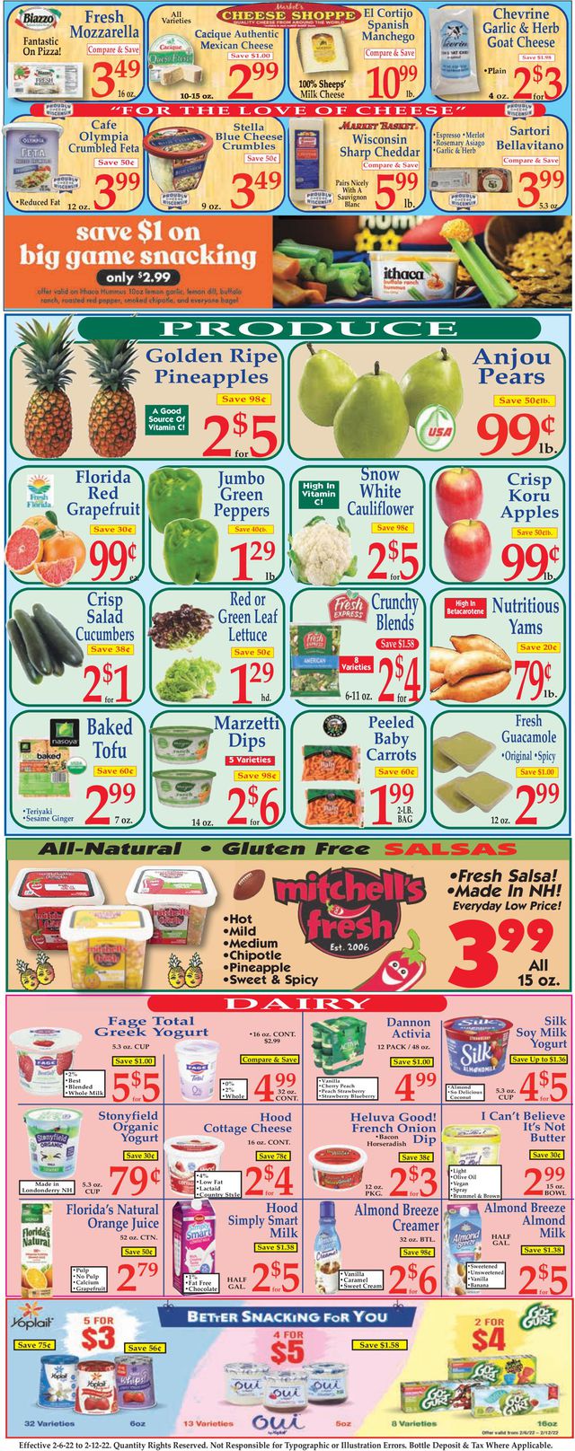 Market Basket Ad from 02/06/2022