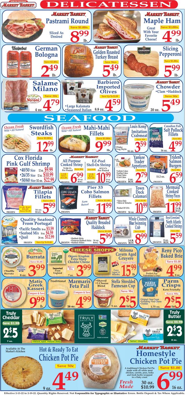 Market Basket Ad from 02/13/2022