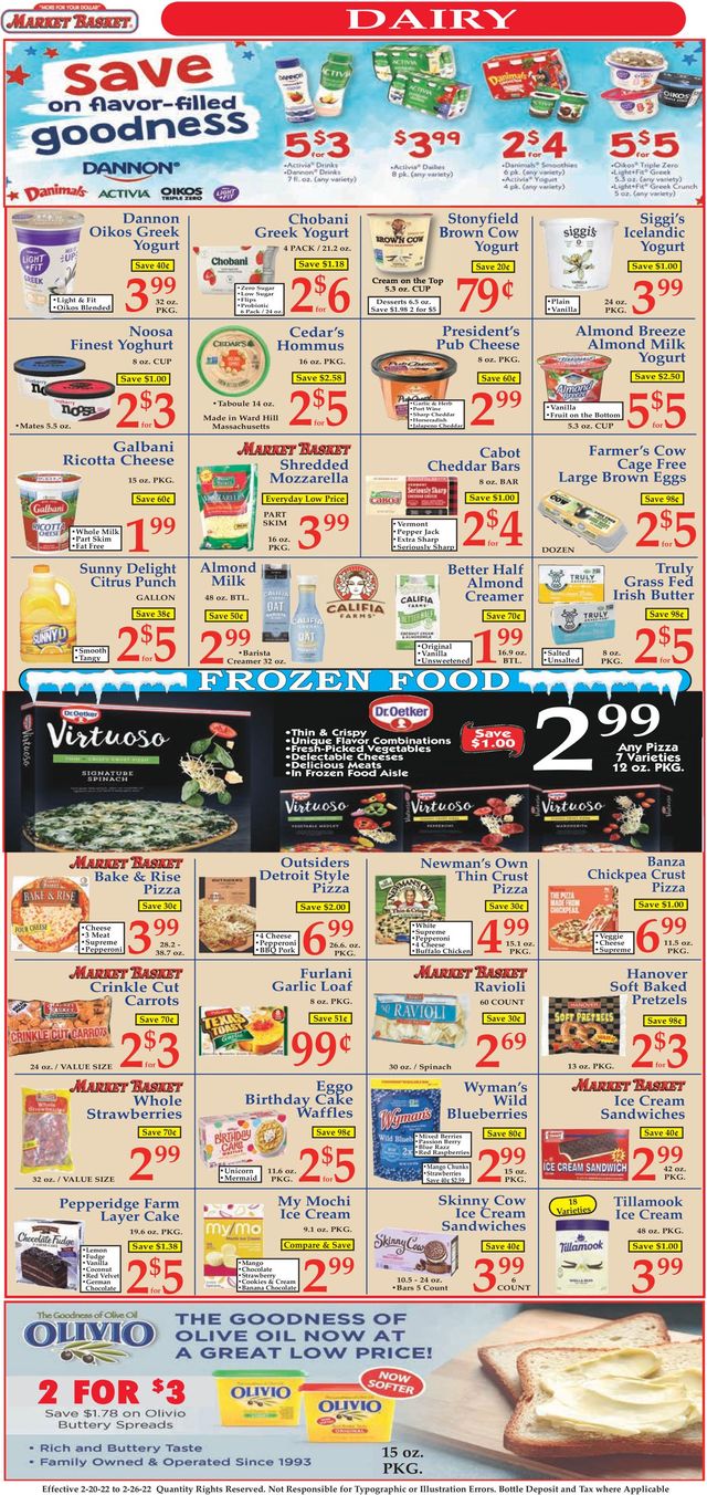 Market Basket Ad from 02/20/2022