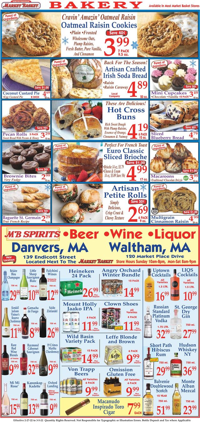 Market Basket Ad from 02/27/2022