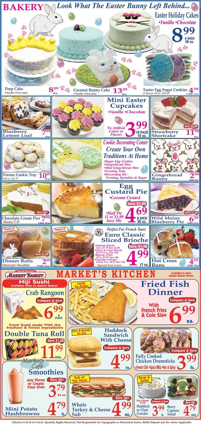 Market Basket Ad from 04/10/2022