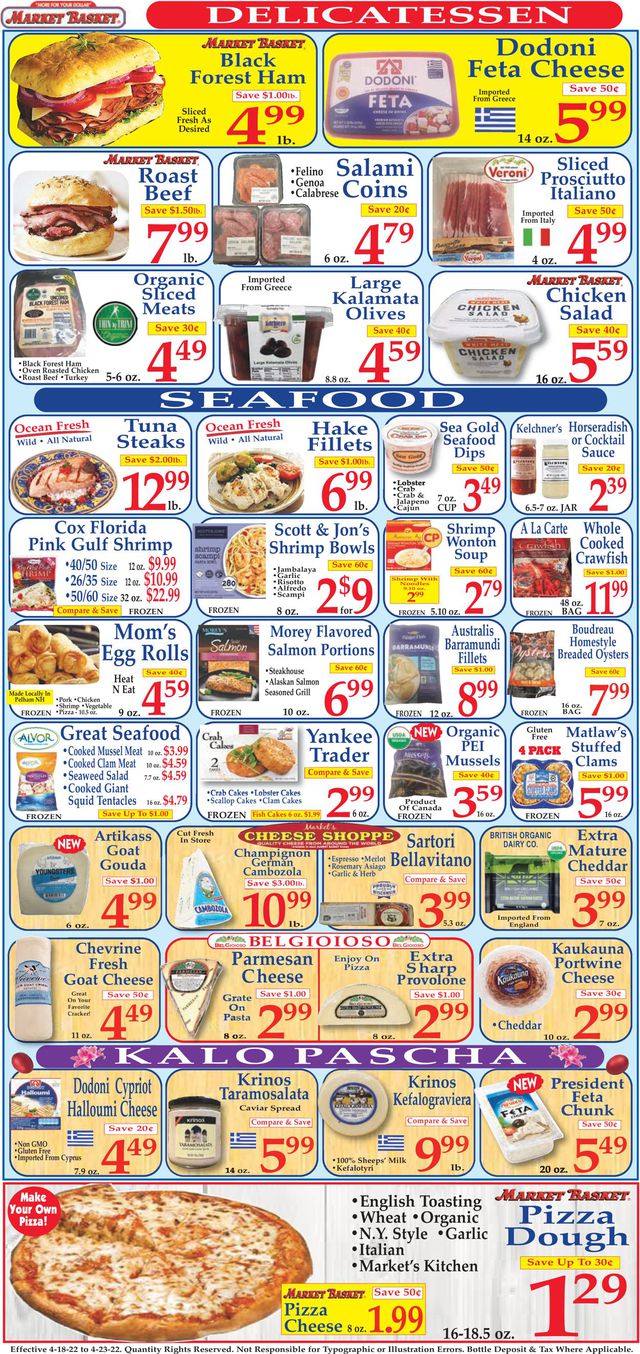 Market Basket Ad from 04/18/2022