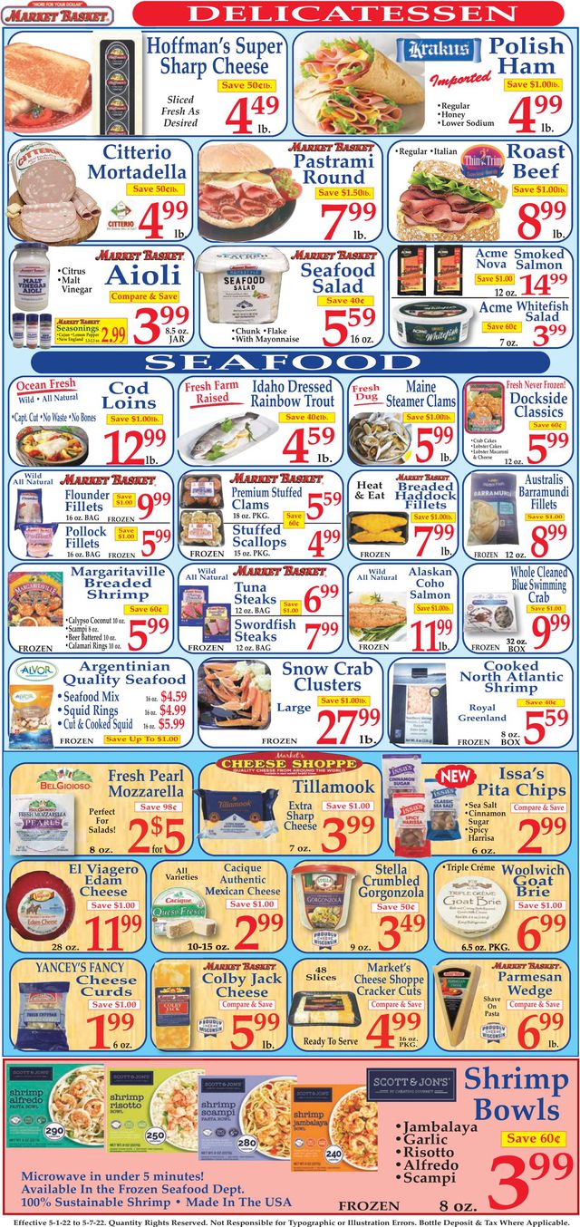 Market Basket Ad from 05/01/2022