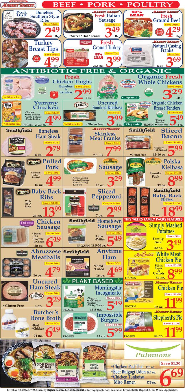 Market Basket Ad from 05/01/2022
