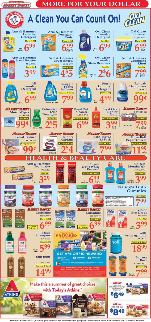 Market Basket Ad from 05/08/2022