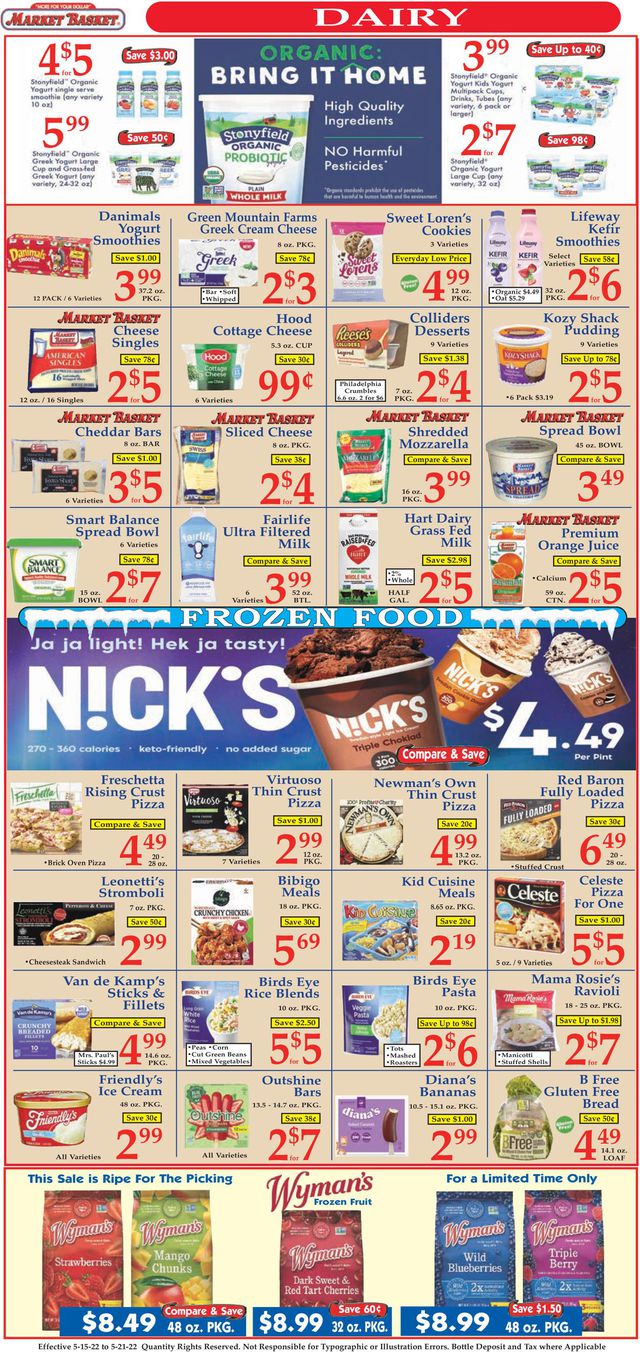 Market Basket Ad from 05/15/2022