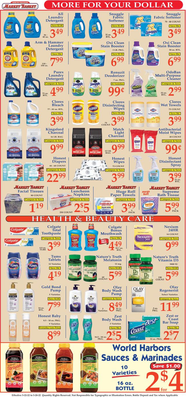 Market Basket Ad from 05/22/2022